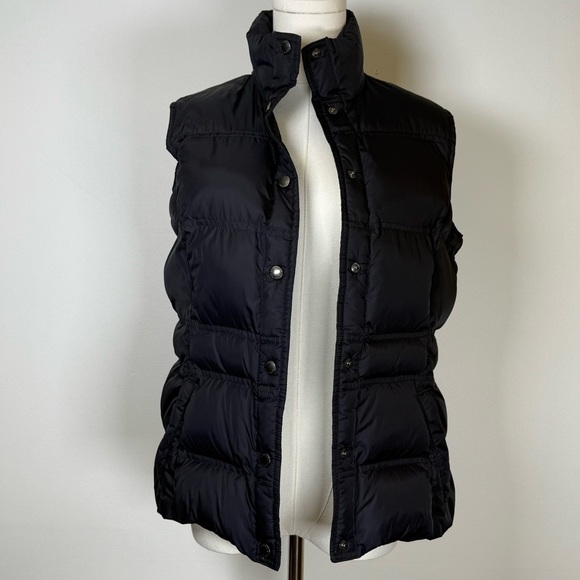Lands End Warm Cozy Puffer Vest Down Feather Dark Navy Women’s Size Small 6-8 - Picture 4 of 15